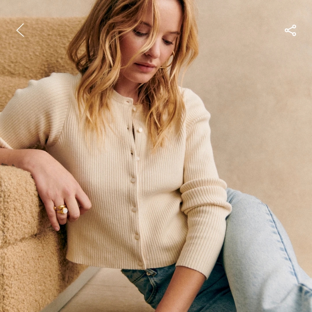 Kylie Cream Cardigan